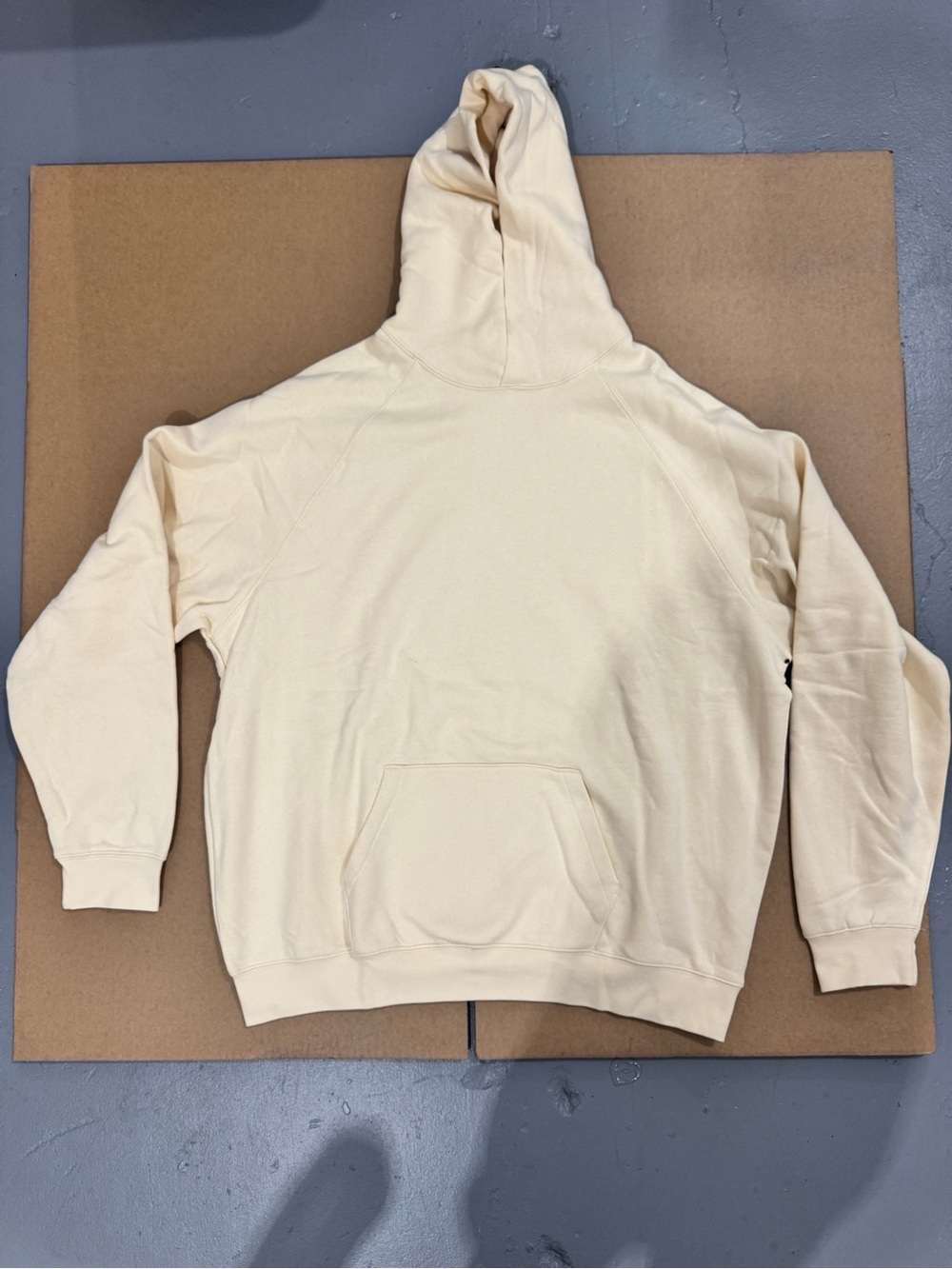 Essentials Men's Light Cream Pullover Hoodie